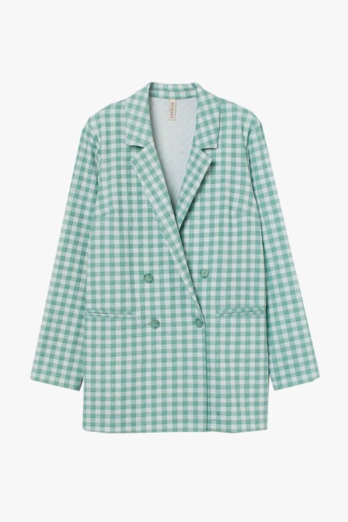 Linen Check Blazer